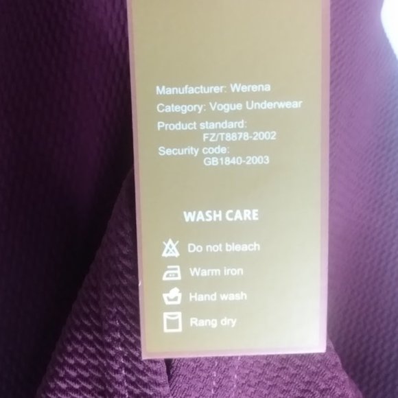 Werna Vogue Underwear Burgundy Pleated Skort Size Large - Picture 6 of 10